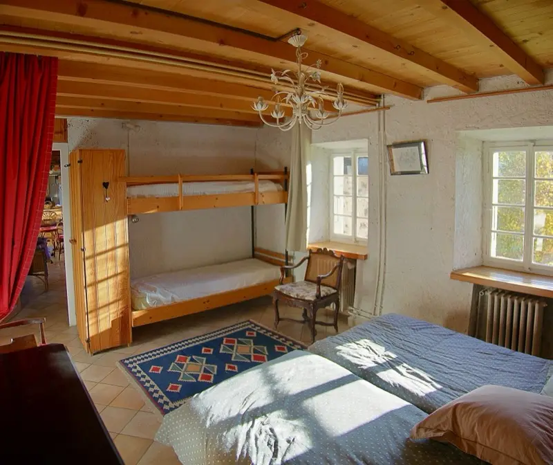Chambre pour 4 au rez-de-chaussée